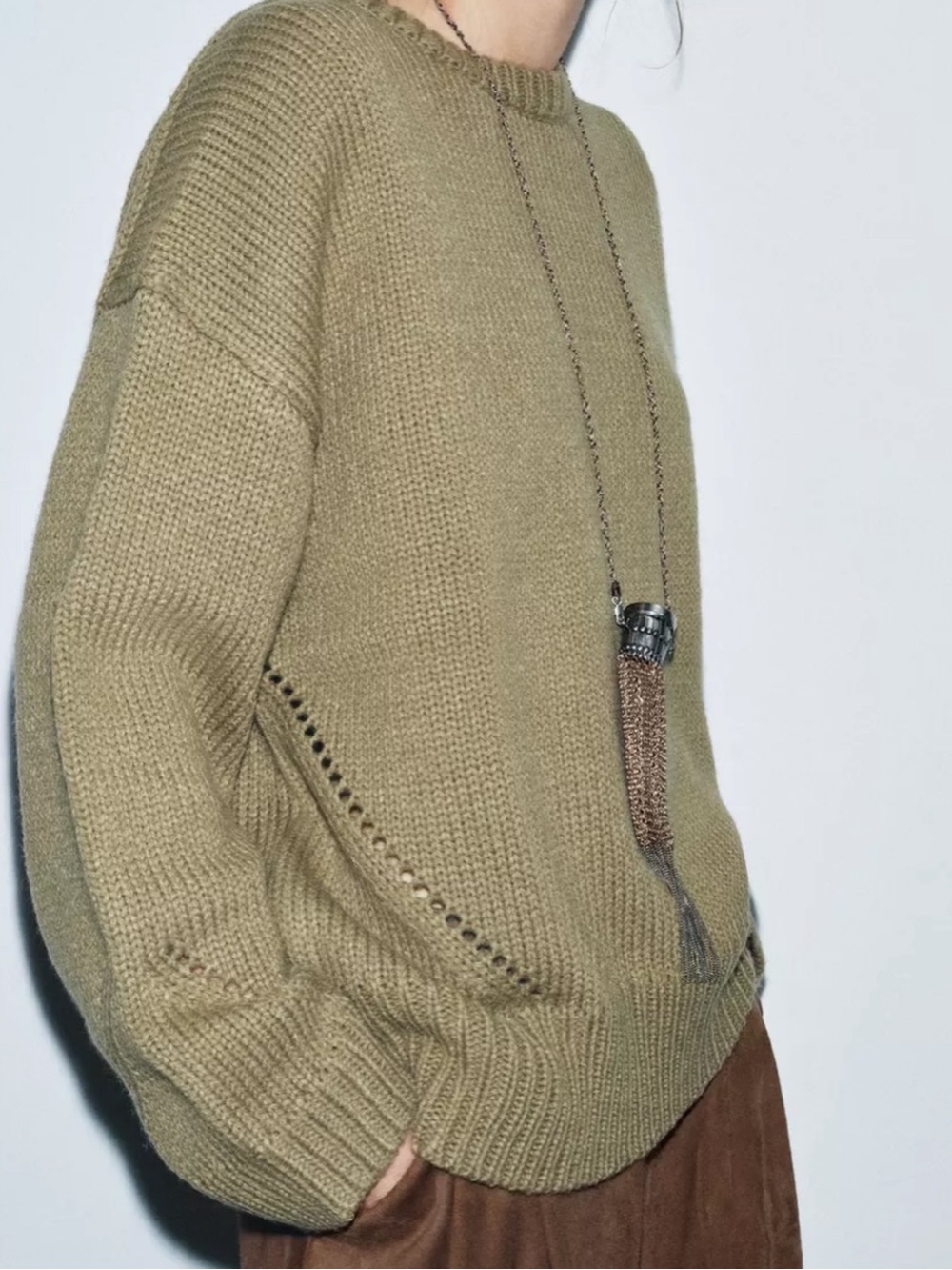 Zara Oversized Wool-Blend Sweater